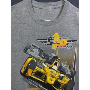 INDY 500 INDIANAPOLIS 2016 GRAPHIC RACING VINTAGE SHIRT JERSEY TOP GILDAN MENS M